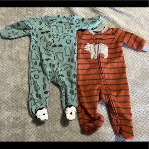 Carter’s Fleece Sleepers (3m)